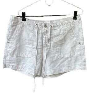 Gap NWT size 8 cotton linen blend tie waist shorts